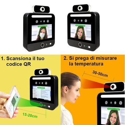 Linux System Face Recognition Temperature Scanner Eu Health Green Pass Reader