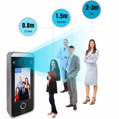 4.3" IPS Fingerprint Attendance System 272x480 Touch Screen Face Recognition Machines