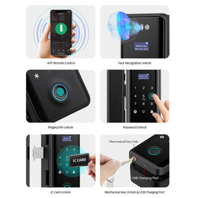 Smart Access Control Digital Door Lock Tuya Face Recognition Door Lock
