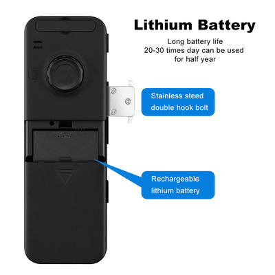 Aluminum ABS Tuya Smart Lock Face Recognition Fingerprint Frameless Glass Door Lock